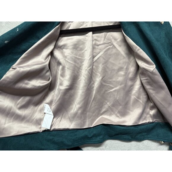 House of CB London Crop Jacket Belted Buckle Hem Wide Lapel Epaule Blazer XS - Picture 15 of 16